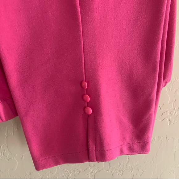Bob Mackie Coordinating Hot Pink Knit Pants Size L - Picture 1 of 6